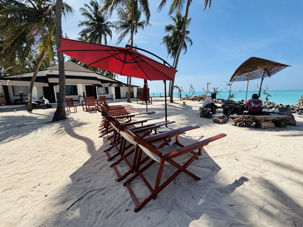 Beautiful turtle nest resort frontage area